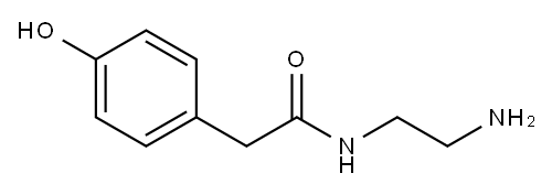 BENZENEACETAMIDE, N-(2-AMINOETHYL)-4-HYDROXY- Structure