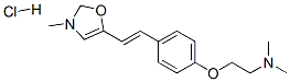 N,N-dimethyl-2-[4-[(E)-2-(3-methyloxazol-5-yl)ethenyl]phenoxy]ethanami ne hydrochloride 구조식 이미지