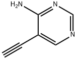 4-Pyrimidinamine, 5-ethynyl- 구조식 이미지