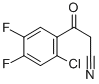 2-CHLORO-4,5-DIFLUOROBENZOYLACETONITRILE Structure