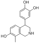 4-(3,4-dihydroxyphenyl)-7-hydroxy-8-methyl-1,2,3,4-tetrahydroisoquinoline 구조식 이미지