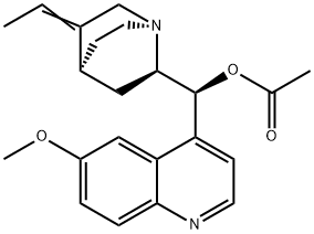 (9S)- 3,10-Didehydro-10,11-dihydro-6'-methoxycinchonan-9-ol Acetate 구조식 이미지