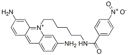 3,6-디아미노-10-(6-(4-니트로벤즈아미도)헥실)아크리디늄 구조식 이미지
