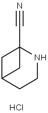 2-Azabicyclo[3.1.1]heptane-1-carbonitrile hydrochloride 구조식 이미지