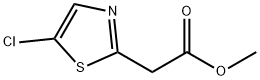 Methyl (5-chloro-thiazol-2-yl)acetate 구조식 이미지