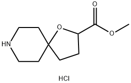 Methyl 1-oxa-8-azaspiro[4.5]decane-2-carboxylate hydrochloride Structure