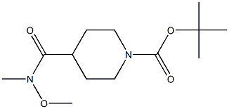 1-Boc-4-[methoxy(methyl)carbamoyl]piperidine 구조식 이미지