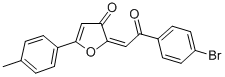 2-(2-(4-Bromophenyl)-2-oxoethylidene)-5-(4-methylphenyl)-3(2H)-furanon e 구조식 이미지