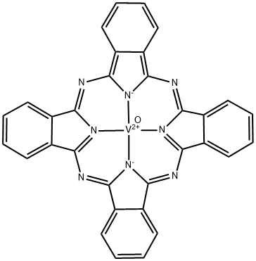 Oxyvanadium phthalocyanine 구조식 이미지