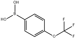 4-Trifluoromethoxyphenylboronic acid 구조식 이미지