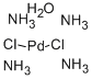 Tetraamminepalladium(II) chloride monohydrate 구조식 이미지