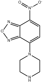 4-Nitro-7-(1-piperazinyl)-2,1,3-benzoxadiazole 구조식 이미지