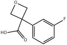 3-(3-Fluorophenyl)oxetane-3-carboxylic acid Structure