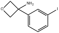 3-(3-Iodophenyl)oxetan-3-amine hydrochloride 구조식 이미지