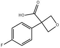 3-(4-Fluorophenyl)oxetane-3-carboxylic acid Structure