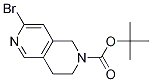 2,6-Naphthyridine-2(1H)-carboxylic acid, 7-broMo-3,4-dihydro-, 1,1-diMethylethyl ester Structure