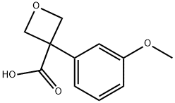 3-(3-Methoxyphenyl)oxetane-3-carboxylic acid Structure