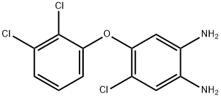 1,2-벤젠디아민,4-클로로-5-(2,3-디클로로페녹시)- 구조식 이미지