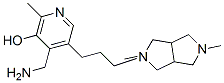 3,7-dimethyl-10-(3-(4-aminomethyl-5-hydroxy-6-methyl-3-pyridyl)propyl)-3,7,10-triazatricyclo(3.3.3.0(1,5))undecane Structure