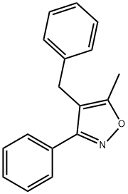 5-Methyl-3-phenyl-4-(phenylMethyl)isoxazole 구조식 이미지