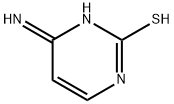 2-피리미딘티올,1,6-디하이드로-6-이미노-(9CI) 구조식 이미지