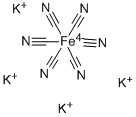 헥사시아노철(II)산칼륨 구조식 이미지