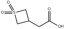 2-(1,1-Dioxidothietan-3-yl)acetic acid Structure