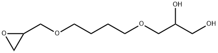 1,2-프로판디올,3-[4-(옥시라닐메톡시)부톡시]- 구조식 이미지