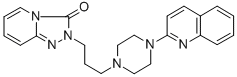 2-(3-(4-(2-quinolyl))-1-piperazinyl)propyl-1,2,4-triazolo(4,3-a)pyridin-3(2H)-one Structure