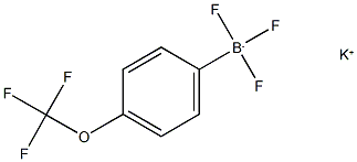 Potassium4-(trifluoromethoxy)phenyltrifluoroborate 구조식 이미지