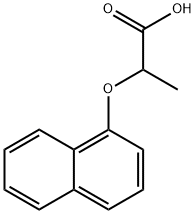 2-(1-Naphthalenyloxy)propanoic acid Structure