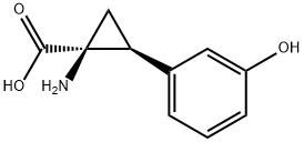 시클로프로판카르복실산,1-아미노-2-(3-히드록시페닐)-,(1S-트랜스)-(9CI) 구조식 이미지