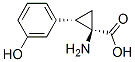 Cyclopropanecarboxylic acid, 1-amino-2-(3-hydroxyphenyl)-, (1R-cis)- (9CI) Structure