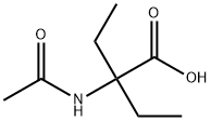 Butanoic  acid,  2-(acetylamino)-2-ethyl- Structure