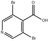 3,5-Dibromopyridine-4-carboxylic acid Structure