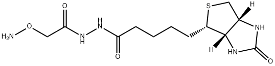 N'-AMINOOXYMETHYLCARBONYLHYDRAZINO-D-비오틴 구조식 이미지