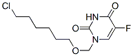 1-((6-chlorohexyloxy)methyl)-5-fluorouracil Structure