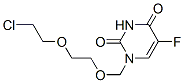 1-((2-(2-클로로에톡시)에톡시)메틸)-5-플루오로우라실 구조식 이미지