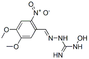 N1-Hydroxy-N3[(3,4-dimethoxy-6-nitrobenzylidene)amino]guanidine Structure