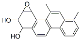 1,2-dihydroxy-5,7-dimethyl-3,4-epoxy-1,2,3,4-tetrahydrochrysene Structure