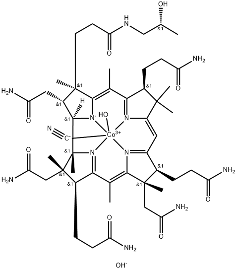 AQUO-CYANO-COBINAMIDE 구조식 이미지