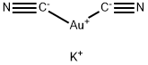 Potassium dicyanoaurate Structure