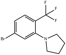 1-(5-Bromo-2-(trifluoromethyl)phenyl)pyrrolidine Structure