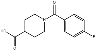 1-(4-FLUORO-BENZOYL)-PIPERIDINE-4-CARBOXYLIC ACID Structure