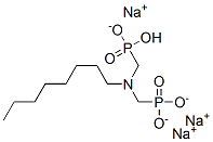 trisodium hydrogen [(octylimino)bis(methylene)]bisphosphonate  Structure