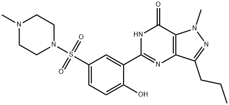 Desethyl Sildenafil 구조식 이미지