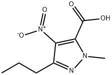 1-METHYL-4-NITRO-3-PROPYL-1H-PYRAZOLE-5-CARBOXYLIC ACID Structure