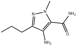4-Amino-1-methyl-3-propyl-5-pyrazolecarboxamide Structure