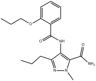 1H-Pyrazole-5-carboxaMide, 1-Methyl-4-[(2-propoxybenzoyl)aMino]-3-propyl- 구조식 이미지