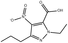 1-ETHYL-4-NITRO-3-PROPYL-1H-PYRAZOLE-5-CARBOXYLIC ACID 구조식 이미지